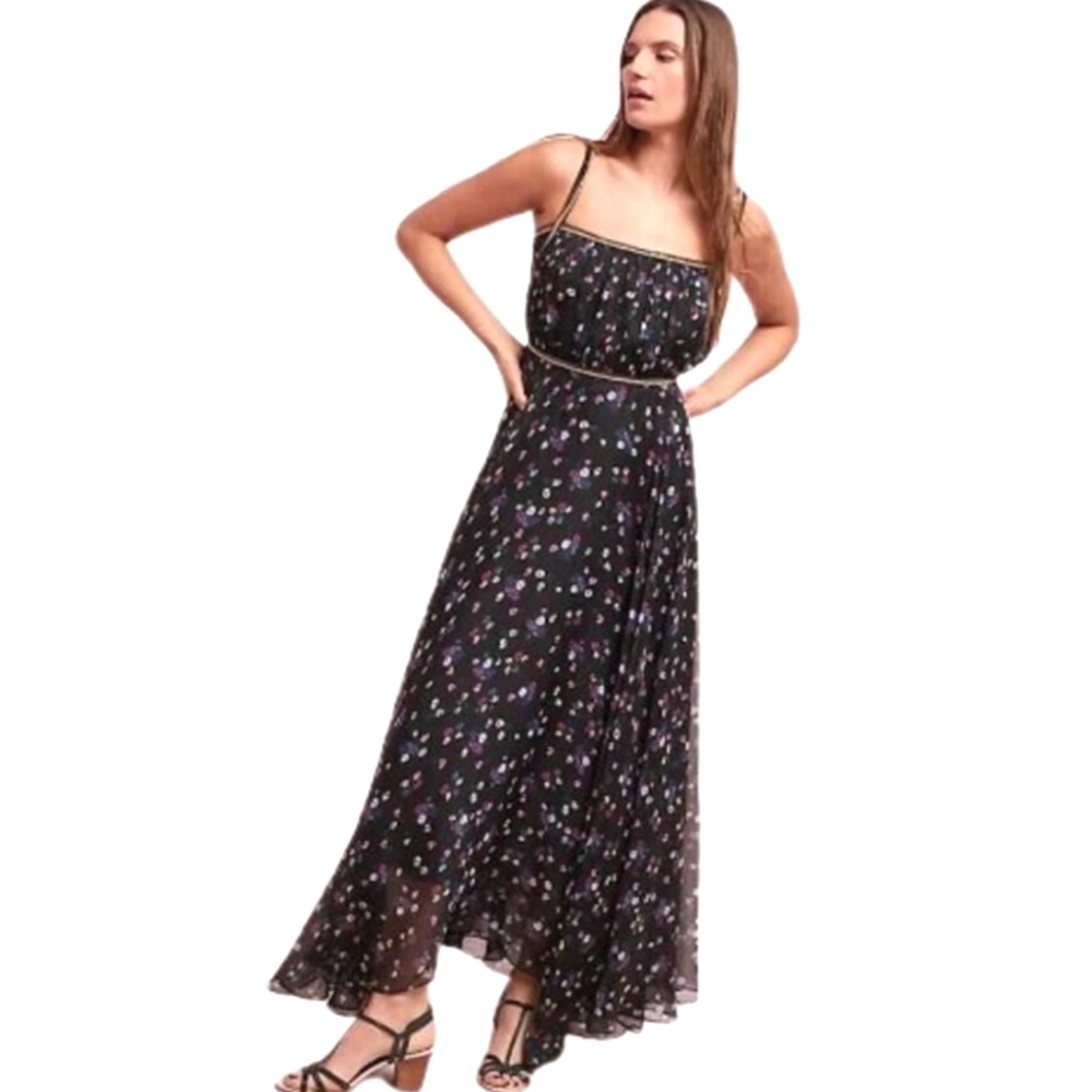 Anthropologie Reena Gil floral maxi‎ dress
